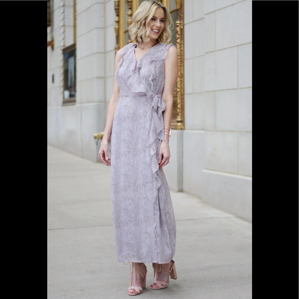 Banana Republic Snake Print Maxi Dress Sz. 0